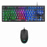 Фото #1 товара Игровые клавиатура и мышь Mars Gaming MCPTKLES 3200 dpi RGB Чёрный Испанская Qwerty