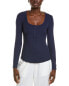 Фото #1 товара Barefoot Dreams Malibu Collection Ultra Soft Rib Henley Women's