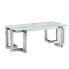 Фото #1 товара Кофейный столик DKD Home Decor Белый Серебристый Стеклянный Сталь 120 x 60 x 45 cm