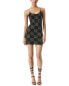 Alice + Olivia Nelle Embellished Fitted Mini Dress Women's Black 0