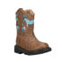 Фото #2 товара Roper Horse Flowers Floral Round Toe Cowboy Toddler Girls Brown Casual Boots 09