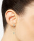 ფოტო #2 პროდუქტის Sky Blue Topaz (2-1/6 ct. tw.) & Diamond (1/20 ct. tw.) Drop Earrings in 14k Gold