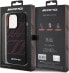 Mercedes AMG AMHMP15S23SSPK iPhone 15 / 14 / 13 6.1" czarny/black hardcase Silicone Large Rhombuses Pattern MagSafe