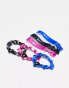 Nike 6 pack mixed hair bands with pouch in multi