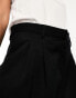 Фото #4 товара Monki tapered leg trousers with pleat front in black