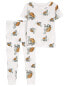 Baby 4-Piece 100% Snug Fit Cotton Pajamas 24M