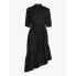 Фото #4 товара Scoop Women's Elevated Fashion Black Asymmetric Ruffled Midi Dress Size XL(20)