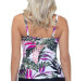 Island Escape 283888 Aloha Palms Printed Tankini Top, Women's Swimsuit, Size 12