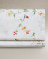 (200 thread count) floral print percale flat sheet