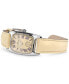 ფოტო #3 პროდუქტის Women's Swiss American Classic Small Second Beige Leather Strap Watch 24x27mm