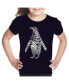 ფოტო #1 პროდუქტის Big Girl's Word Art T-shirt - Penguin