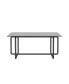 Modern Tempered Glass Tea Table Coffee Table, Table For Living Room, Black