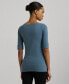 ფოტო #2 პროდუქტის Women's Slim-Fit Boat-Neck Tee