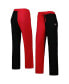 Women's Red, Black Georgia Bulldogs Colorblock Cozy Tri-Blend Lounge Pants