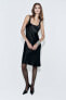 Фото #2 товара Платье-комбинация с разрезом — zw collection ZARA
