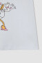 Kız Çocuk Mickey Mouse Kısa Kollu Pamuklu Tişört