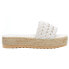 BEACH by Matisse Pacific Braided Espadrille Platform Womens White Casual Sandal