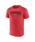 Фото #2 товара Men's Heathered Red Chicago Blackhawks Prodigy Performance T-shirt