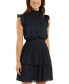Фото #1 товара Платье BCX Для девочек Smocked Swiss-Dot, Созданное для Macy's