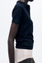 BASIC PLAIN KNIT POLO SHIRT