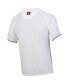 Men's White Auburn Tigers Softball Button-Up V-Neck Jersey