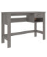 Desk HAMAR Light Gray 43.3"x15.7"x29.5" Solid Wood Pine