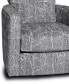 Фото #5 товара CLOSEOUT! Jordani 33" Fabric Swivel Accent Chair, Created for Macy's