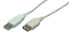 Фото #1 товара Разъем USB 2.0 LogiLink 2m - USB A - USB A (мужской/женский) - серый