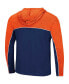 Фото #3 товара Men's Navy Auburn Tigers Flick Quarter-Zip Hoodie Windshirt