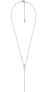 Premium silver necklace with zircons MKC1452AN040
