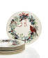 Фото #1 товара Winter Greetings Salad Plate Set, Buy 3 Get 6