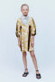 Фото #6 товара Платье из ткани с принтом ZARA