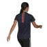 Фото #6 товара Футболка с коротким рукавом женская Adidas Aeroready Designed 2 Move Чёрный Синий