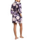 ფოტო #2 პროდუქტის Women's Violette Floral Knit Wrap Robe