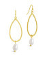 Elyse Dangle Cultured Freshwater Pearl Earrings