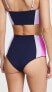 Фото #3 товара L*Space 284604 Portia Girl Bikini Bottoms, Midnight Blue/Lilac/Fuchsia, S