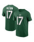 Фото #2 товара Men's Garrett Wilson Green New York Jets Player Name and Number T-shirt