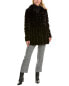 Фото #3 товара Kenneth Cole Mixed Grooved Coat Women's Black S