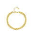 Фото #1 товара 18K Gold Plated or Silver Plated Byzantine Bracelet