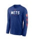 Фото #2 товара Men's Royal New York Mets Repeater Long Sleeve T-shirt