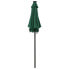 Фото #3 товара Садовый зонт vidaXL Уличный Зонт с LED-Освещением 200 x 211 см, Зеленый и Темно-серый