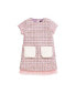 Фото #1 товара Платье для малышей IMOGA Collection TANNER FW23 лиловое из новаторского жаккарда и искусственного меха