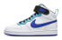 Фото #1 товара Кеды Nike Court Borough Mid 2 GS Бело-голубые