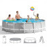 Фото #2 товара Intex Pool Intex 26724GN - 14614 L - Framed pool - Adult & Child - Ladder - Grey - 60.1 kg