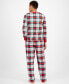 Фото #3 товара Family Pajamas Men's 2-Pc. Winterton Cotton Plaid Knit Pajamas Set, Created for Macy's