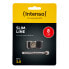 Intenso Slim Line - 8 GB - USB Type-A - 3.2 Gen 1 (3.1 Gen 1) - 100 MB/s - Cap - Black