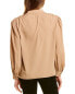 Garrie B Crepe Blouse Women's Beige S