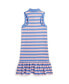 Фото #2 товара Платье для малышей Polo Ralph Lauren полосатое из стрейч-сетки