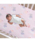 Фото #2 товара Tiny Dancer Elephant/Bunny Ballet Baby Fitted Crib Sheet - Pink