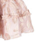 Toddler & Little Girls Puff-Sleeve Burnout Organza Dress